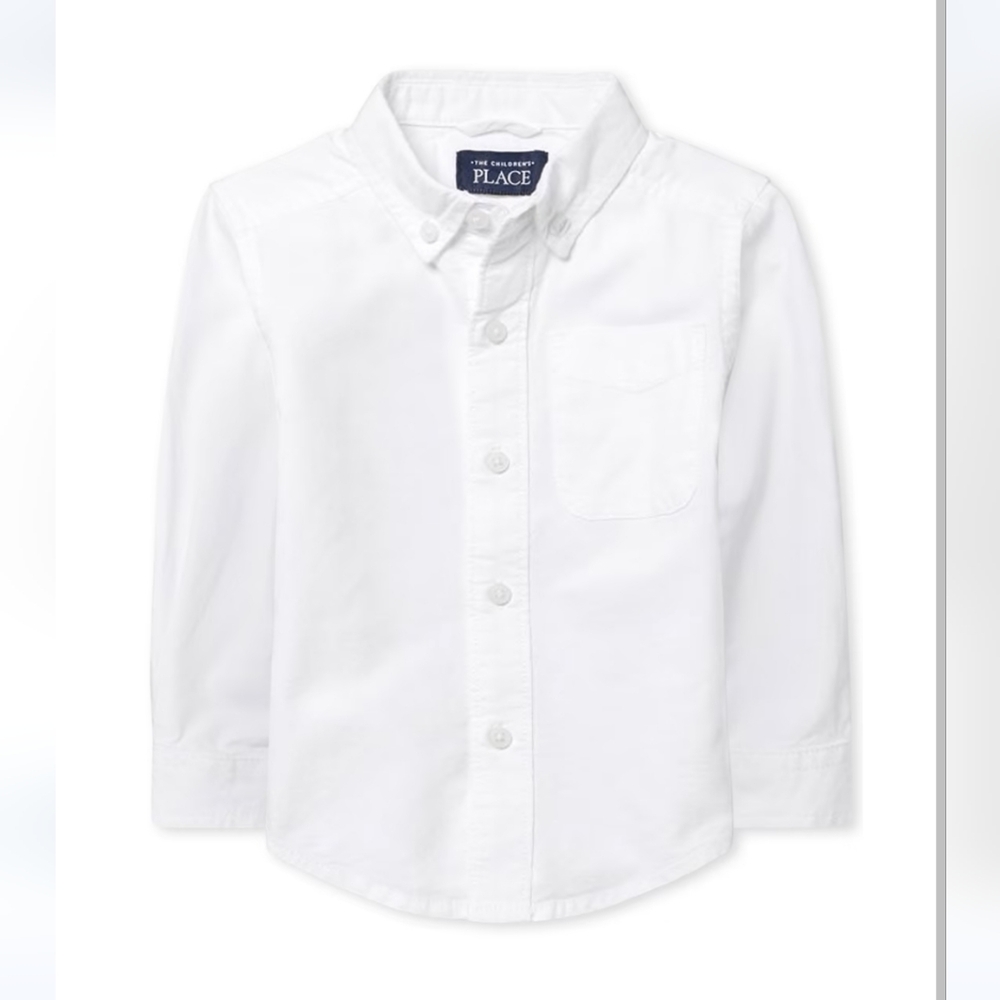 Children's place white button down shirt  size US 4 or US 5/6